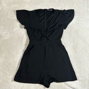 Express romper with open chest hole